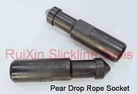 HDQRJ Pear Drop 1.25 Inch Rope Socket Slickline Tools โลหะผสมนิกเกิล