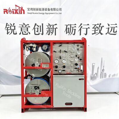 Slickline PCE ระบบปั๊มอัดจารบีควบคุมไฮดรอลิก 5,000PSI ~ 15000PSI อุปกรณ์สาย API