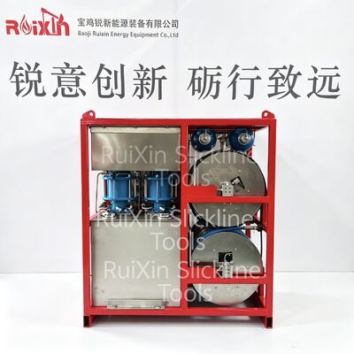 Slickline PCE ระบบปั๊มอัดจารบีควบคุมไฮดรอลิก 5,000PSI ~ 15000PSI อุปกรณ์สาย API