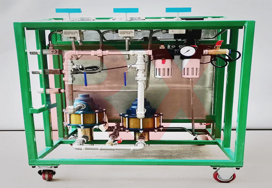 ปั๊มทดสอบแรงดันไฮดรอลิกขับเคลื่อนด้วยแก๊ส 100 PSI ความดันอากาศ